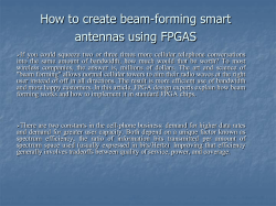Beamforming smart antenna design using FPGA
