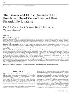 The Gender and Ethnic Diversity of US Boards and Board