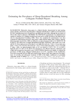 Estimating the Prevalence of Sleep-Disordered