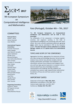 9th European Symposium on Computational Intelligence and