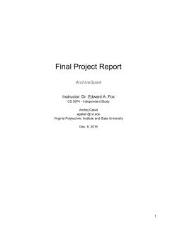 ArchiveSpark-FINAL. - VTechWorks
