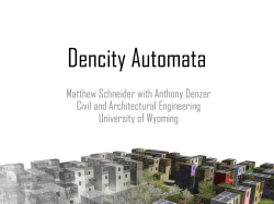 Dencity Automata - Wyoming Scholars Repository
