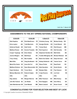 assignments to the 2017 spring national