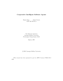 Cooperative Intelligent Software Agents