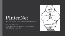 PInterNet Where multi core simulation becomes network aware