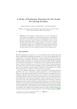 A Study of Evaluation Functions for the Graph K