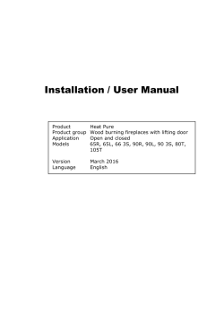 Manual Heat Pure 65 RL, 66 3Z, 80T, 90 RL,90 3Z, 105T - Kal-Fire