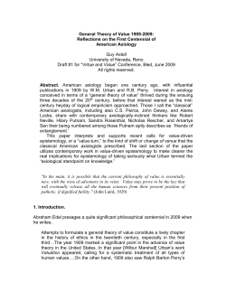 General Theory of Value 1909