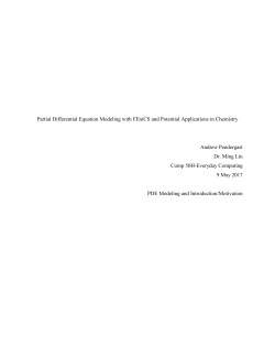 Partial Differential Equation Modeling with FEniCS and Potential