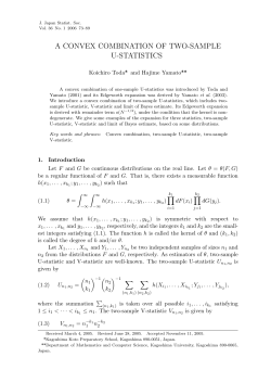 a convex combination of two-sample u-statistics