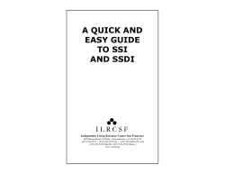 a quick and easy guide to ssi and ssdi