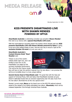 kiis presents iheartradio live with shawn mendes powered by optus