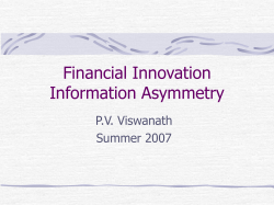 Tax/Regulation Motivated Financial Innovation