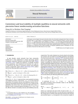 Neural Networks Coexistence and local stability of multiple