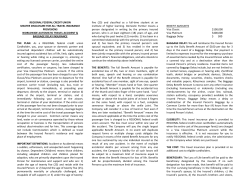 Master Disclosure for all Travel Insurance Provisions