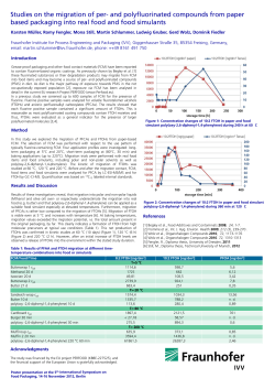 Studies on the migration of per- and polyfluorinated compounds