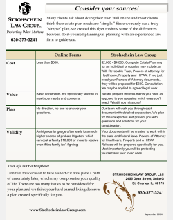 Consider your sources! - Strohschein Law Group