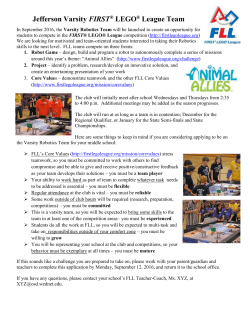 FLL Application_Parent Letter 2016
