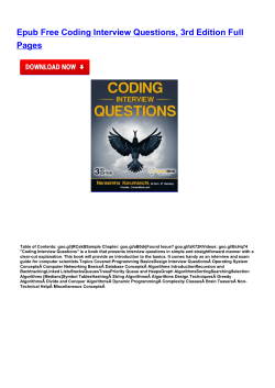 Epub Free Coding Interview Questions, 3rd Edition