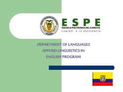 the army polytechnic school applied linguistics