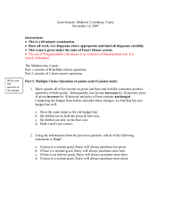 Econ Honors: Midterm 2