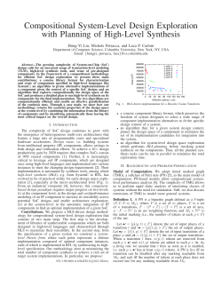 Compositional System-Level Design Exploration with