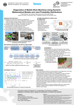 Diagnostics of Mobile Work Machines Using Dynamic Mathematical