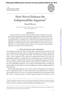 How Not to Enhance the Indispensability Argument