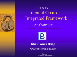 Internal Control Intergrated Framework
