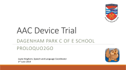 AAC Device Trial