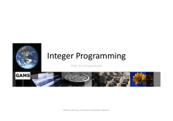Integer Programming