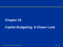 Capital Cost Allowance (CCA)