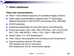 8. Video databases