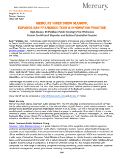 mercury hires drew olanoff, expands san