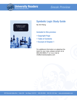 Symbolic Logic Problems