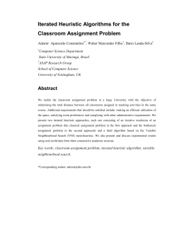 Iterated Heuristic Algorithms for the Classroom Assignment Problem