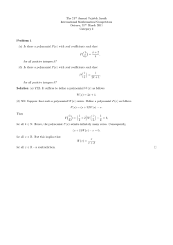 Solutions - Vojtěch Jarn&iacute;k International Mathematical Competition