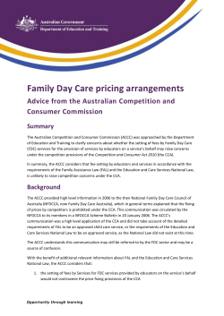 DOCX file of Family Day Care pricing arrangements