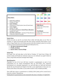 April 2017 Newsletter - St. Eugene`s Primary School, Victoria Bridge