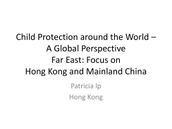 Child Protection around the World &ndash; A Global Perspective Far East