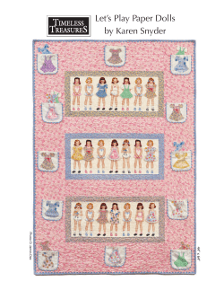 Let`s Play Paper Dolls by Karen Snyder