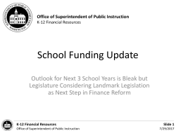 School Funding Update