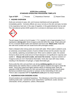 ACIDS (Non-oxidizing)