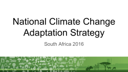 Gauteng Climate Change Forum - 12 Feb 16