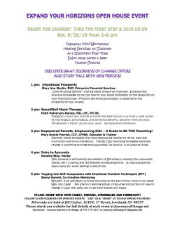 expand your horizons open house event