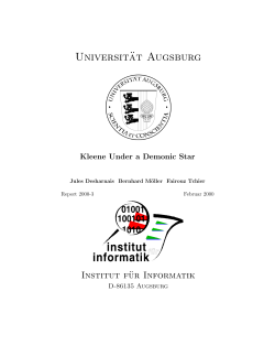 Kleene under a demonic star