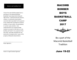MHS Boys Summer Basketball Camp Registration Form