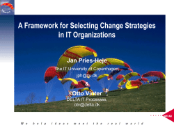 Organizational Change Strategies