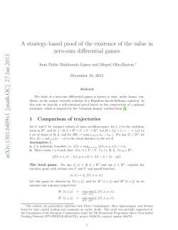 A strategy-based proof of the existence of the value in zero