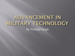Advancement in military technology
